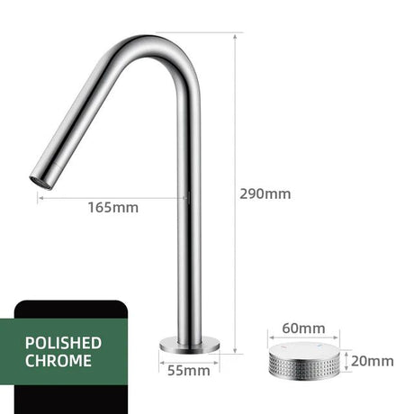 Minimalist basin faucet for modern bathroom decor