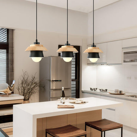Glass wall lamp with circular ring silhouette design