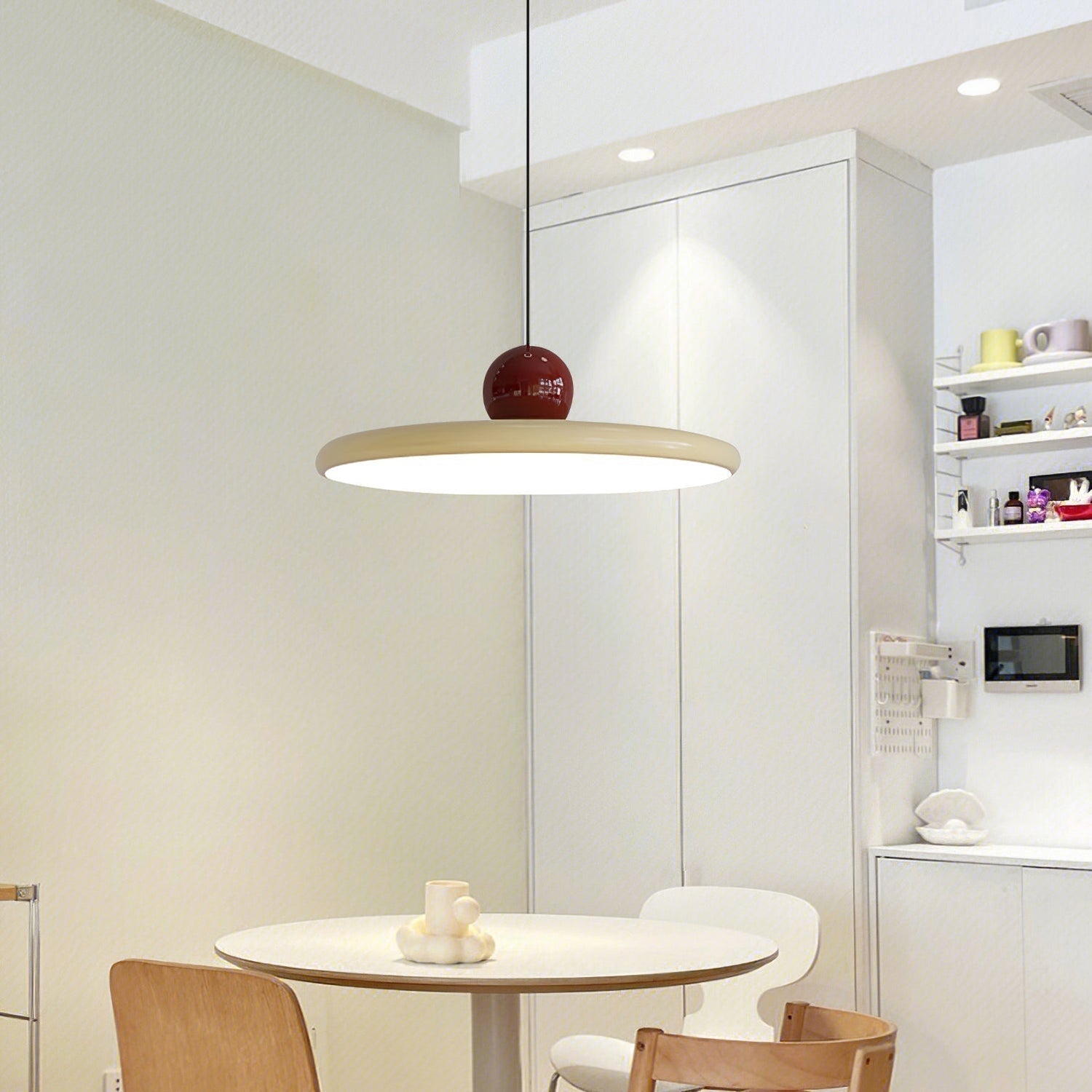 CrimsonLoom Pendant Light integrated LED close-up - OpalDwell