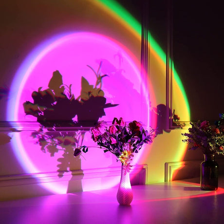 LED Desk Lamp with Ambient Color Lighting