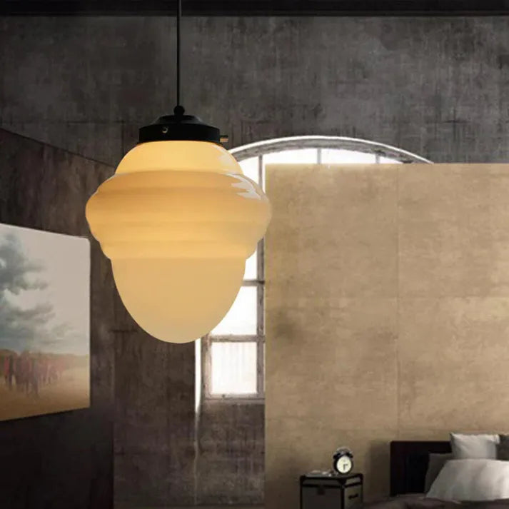 Soft Warm Glow Frosted Glass Pendant Light - OroDwell