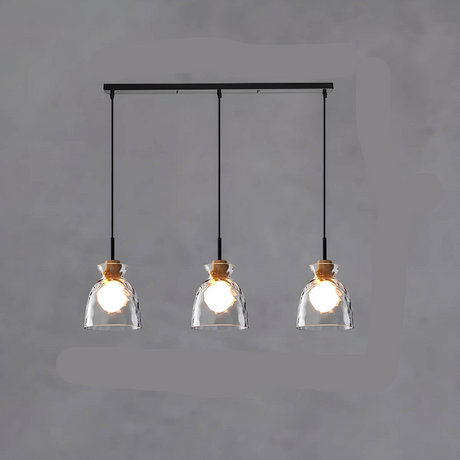 Glass Chandelier Ambient Lighting View - OroDwell