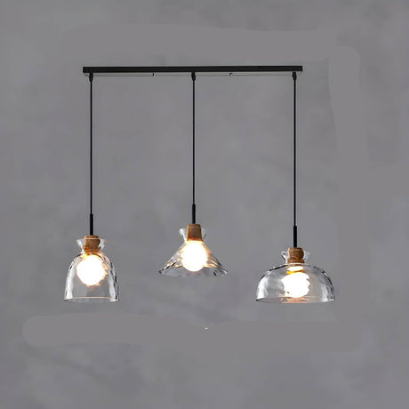 Glass Chandelier Silhouette Detail View - OroDwell