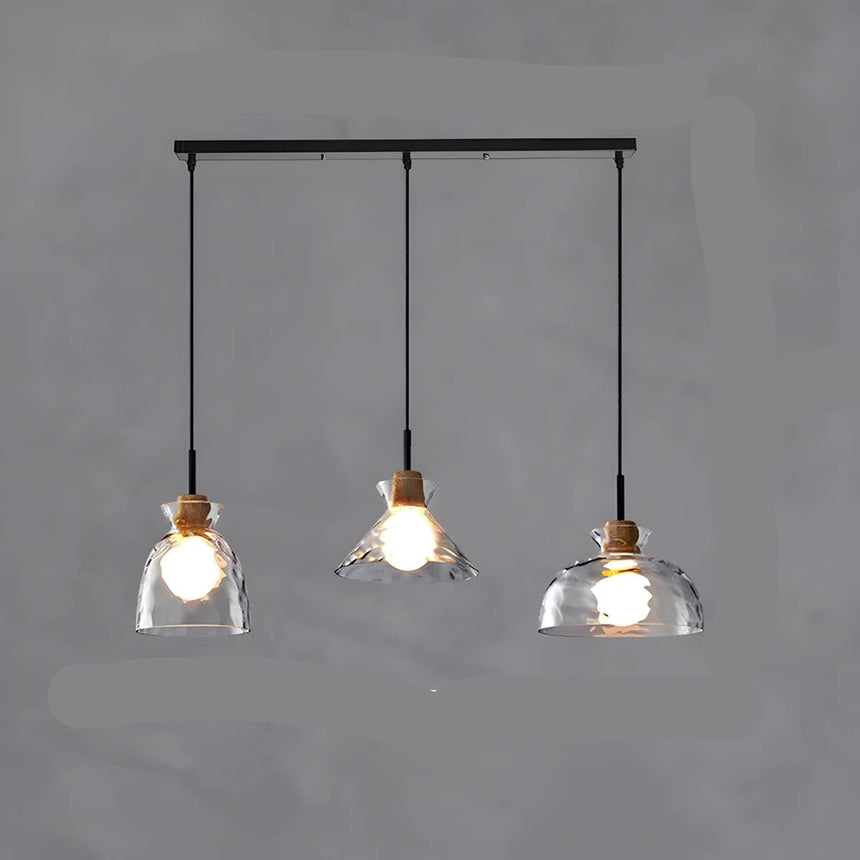 Glass Chandelier Silhouette Detail View - OroDwell