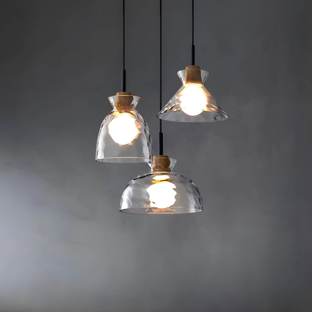 Minimalist Glass Chandelier – Hero View - OroDwell