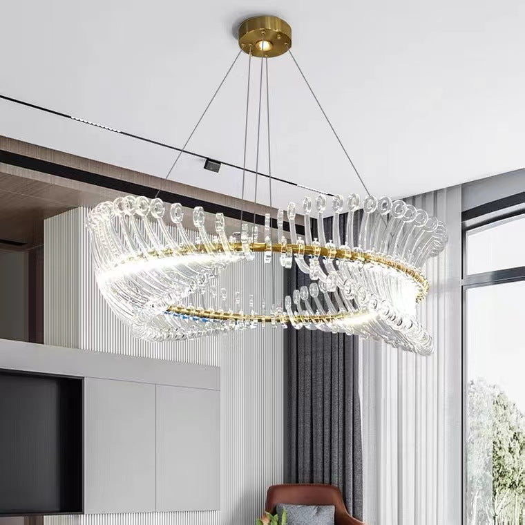 Spiral Chandelier for Entryway Decor OpalDwell