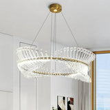 Acrylic Ring Chandelier for Living Space OpalDwell