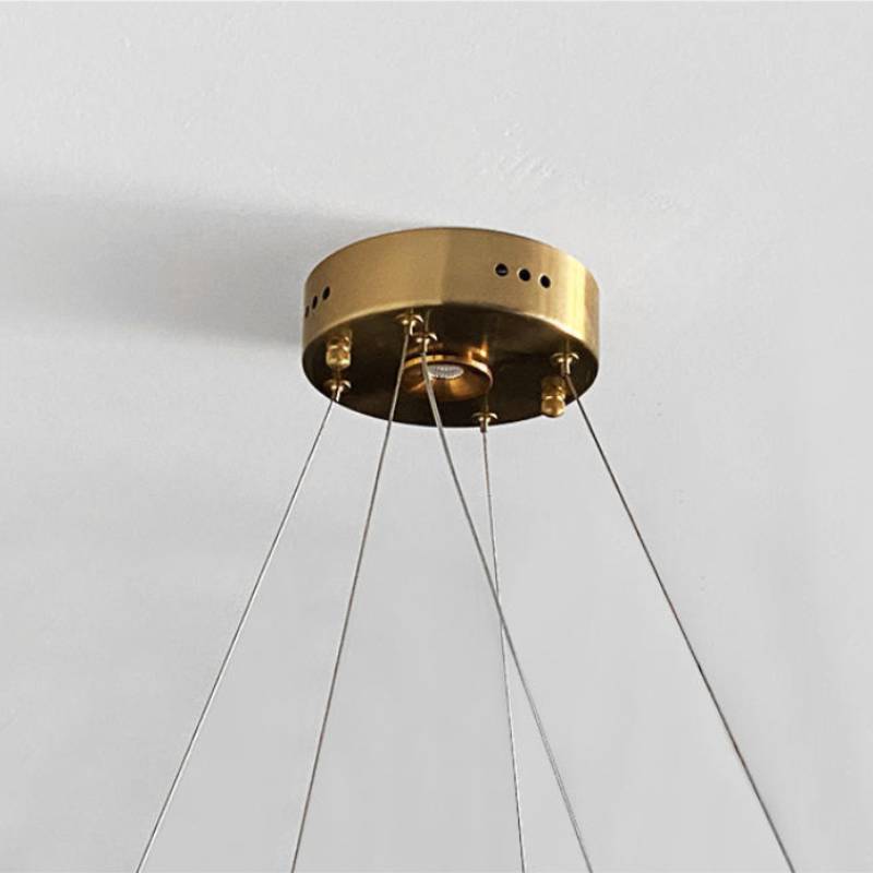 Acrylic Chandelier Front Profile View OpalDwell
