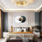 LED Ring Chandelier Multiple Arms Design