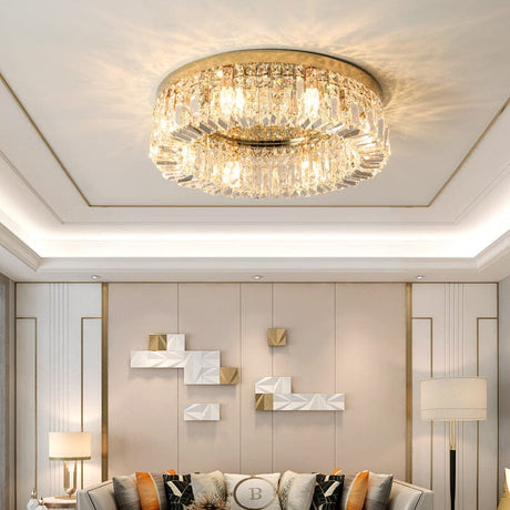Gold Glow Ring Chandelier for Entryway