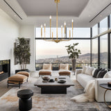 Rowan Farmhouse Candle Chandelier for Dining Room
