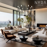Rowan Chandelier - Black Metal Finish Detail