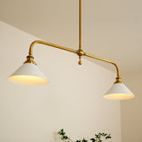 Vintage Glass Pendant Light With White Shade for Home Decor