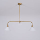 AstraVex Vintage Glass Pendant Light With White Shade OpalDwell