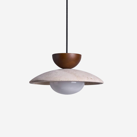 Wood Accent Pendant Light for Hallway