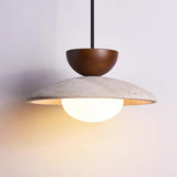 Natural Travertine Pendant Light Warm Ambient Glow
