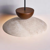 Wood Accent Pendant Light for Hallway