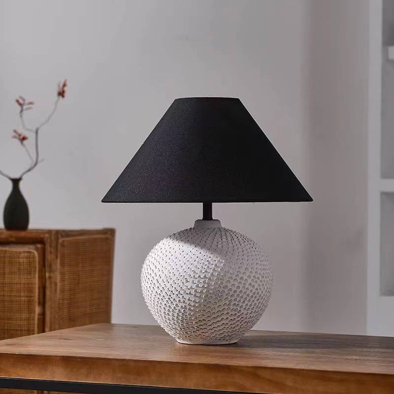 Tivra Ceramic Ball Table Lamp for Bedroom