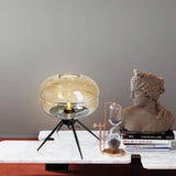 Smoke grey glass lamp for modern homes