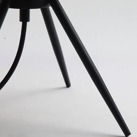 Amber glass table lamp for nightstand