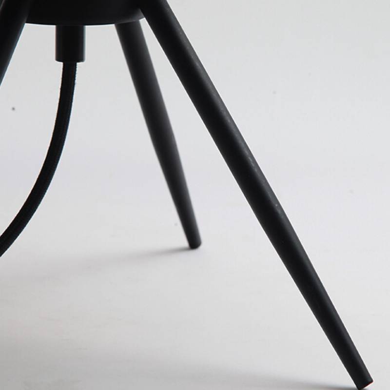 Amber glass table lamp for nightstand