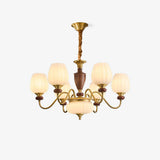 Gold Walnut Chandelier for Dining Room OpalDwell