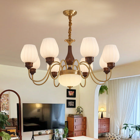 European-Style Chandelier for Entryway OpalDwell
