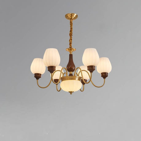 European Chandelier Full Profile View OpalDwell
