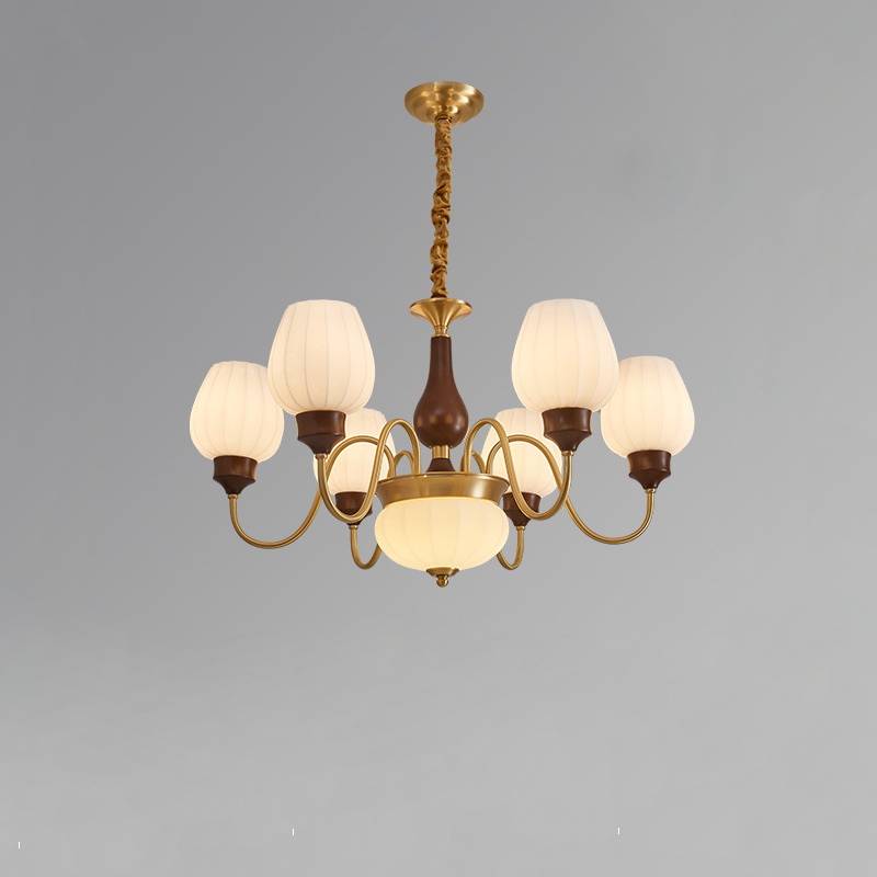 European Chandelier Full Profile View OpalDwell