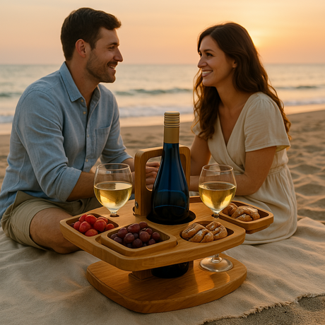 ForestHaven Wood Picnic Table – Lightweight Outdoor Design