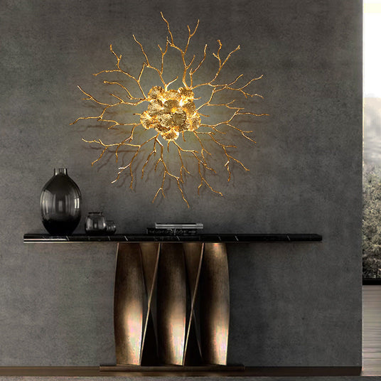 Tree Branch Wall Lamp for Living Room Accent