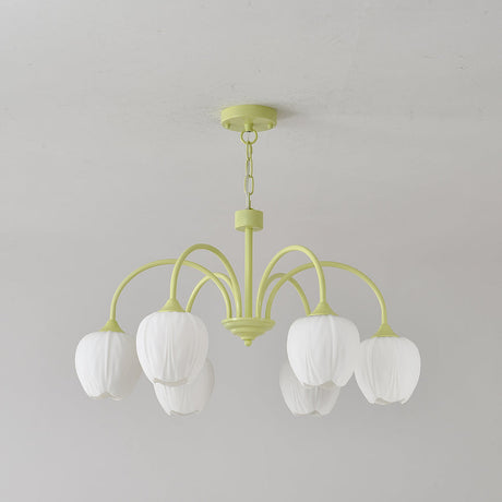 Chandelier Installed In Living Room Setting - OroDwell