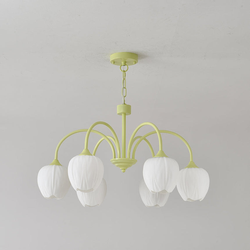 Chandelier Installed In Living Room Setting - OroDwell