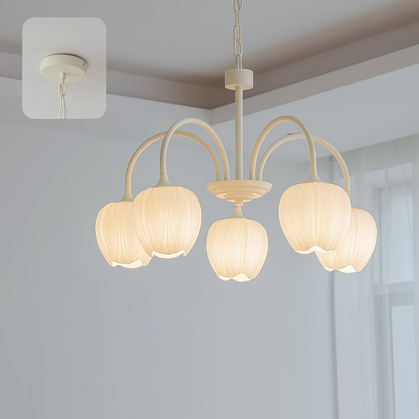 Chandelier In Metal And Glass Finish - OroDwell