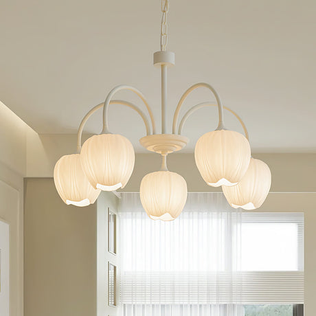 Soft Warm Glow Floral Chandelier - OroDwell