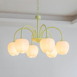 Chandelier Installed In Living Room Setting - OroDwell