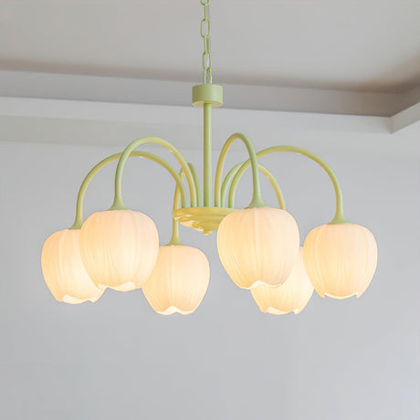Chandelier Installed In Living Room Setting - OroDwell