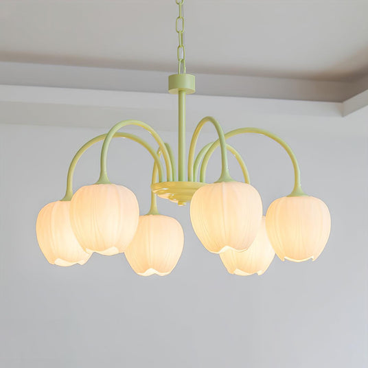Chandelier Installed In Living Room Setting - OroDwell
