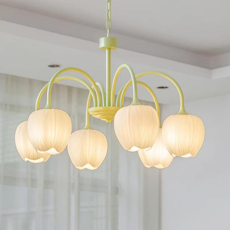 Aurelia Floral Tulip Chandelier – Hero View - OroDwell