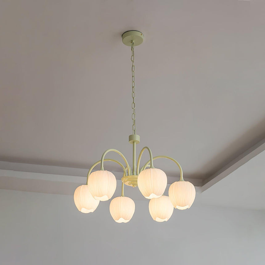 Aurelia Elegant Matcha Chandelier for Living and Dining - OpalDwell