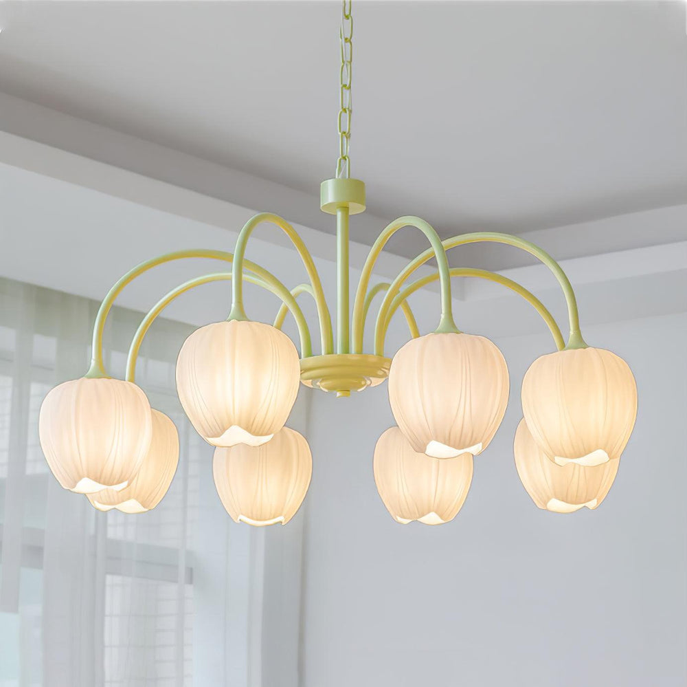 Floral Tulip Chandelier – Hero View - OroDwell