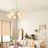 Aurelia Elegant Matcha Chandelier for Living and Dining - OpalDwell