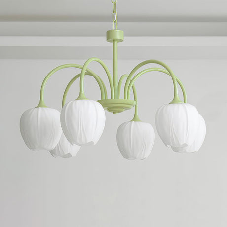 Aurelia Elegant Matcha Chandelier for Living and Dining - OpalDwell