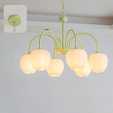 Chandelier Tulip Silhouette Detail View - OroDwell