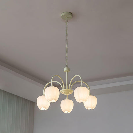 Soft Warm Glow Floral Chandelier - OroDwell