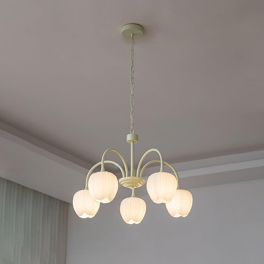 Soft Warm Glow Floral Chandelier - OroDwell