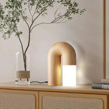 Wood Pole Lamp LED for Bedroom