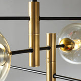 Quayside Chandelier - Black Gold Iron Finish Detail