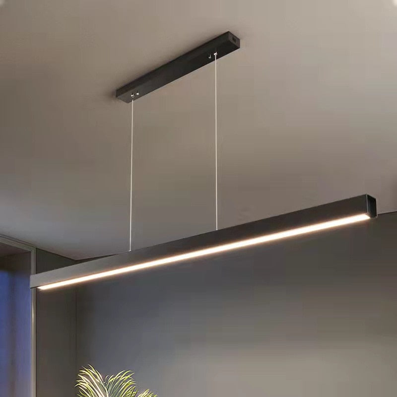 Elvyn Acrylic Chandelier Linear Design for Dining Room