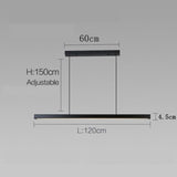 Linear Pendant Chandelier for Bar Accent